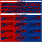 Custom Stitched Royal Red-Black Gradient Fashion Sports Pullover Sweatshirt Hoodie photo 3