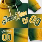 Custom Stitched Green Gold-Cream Gradient Fashion Sports Pullover Sweatshirt Hoodie detail