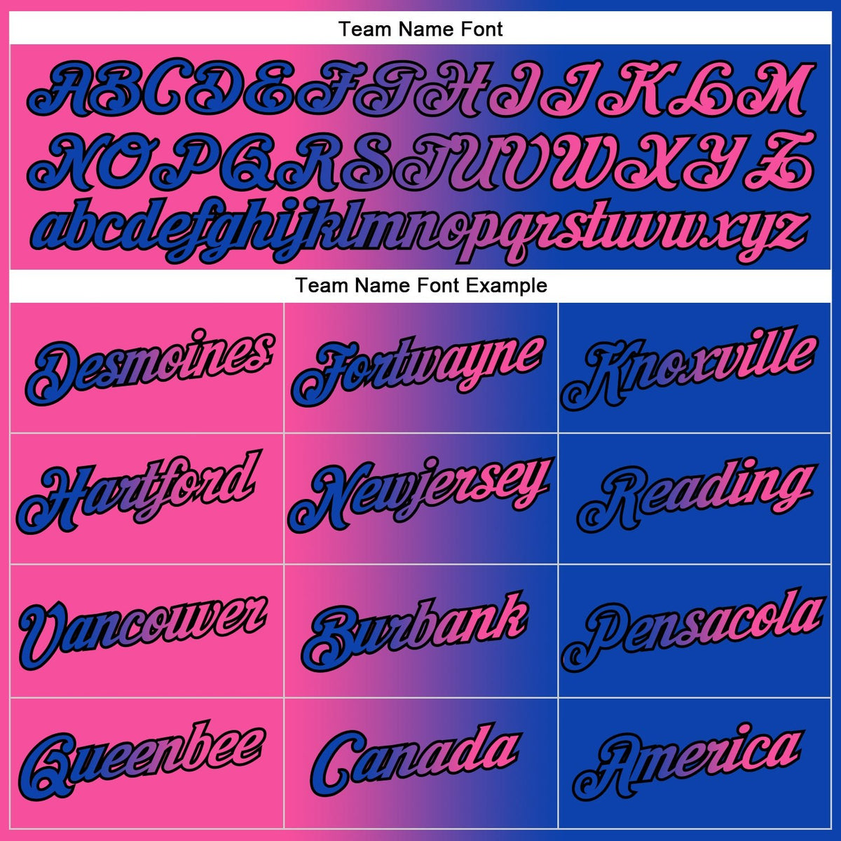 Custom Stitched Thunder Blue Pink-Black Gradient Fashion Sports Pullover Sweatshirt Hoodie photo 2
