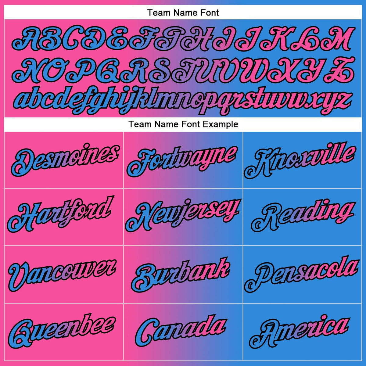 Custom Stitched Powder Blue Pink-Black Gradient Fashion Sports Pullover Sweatshirt Hoodie photo 3