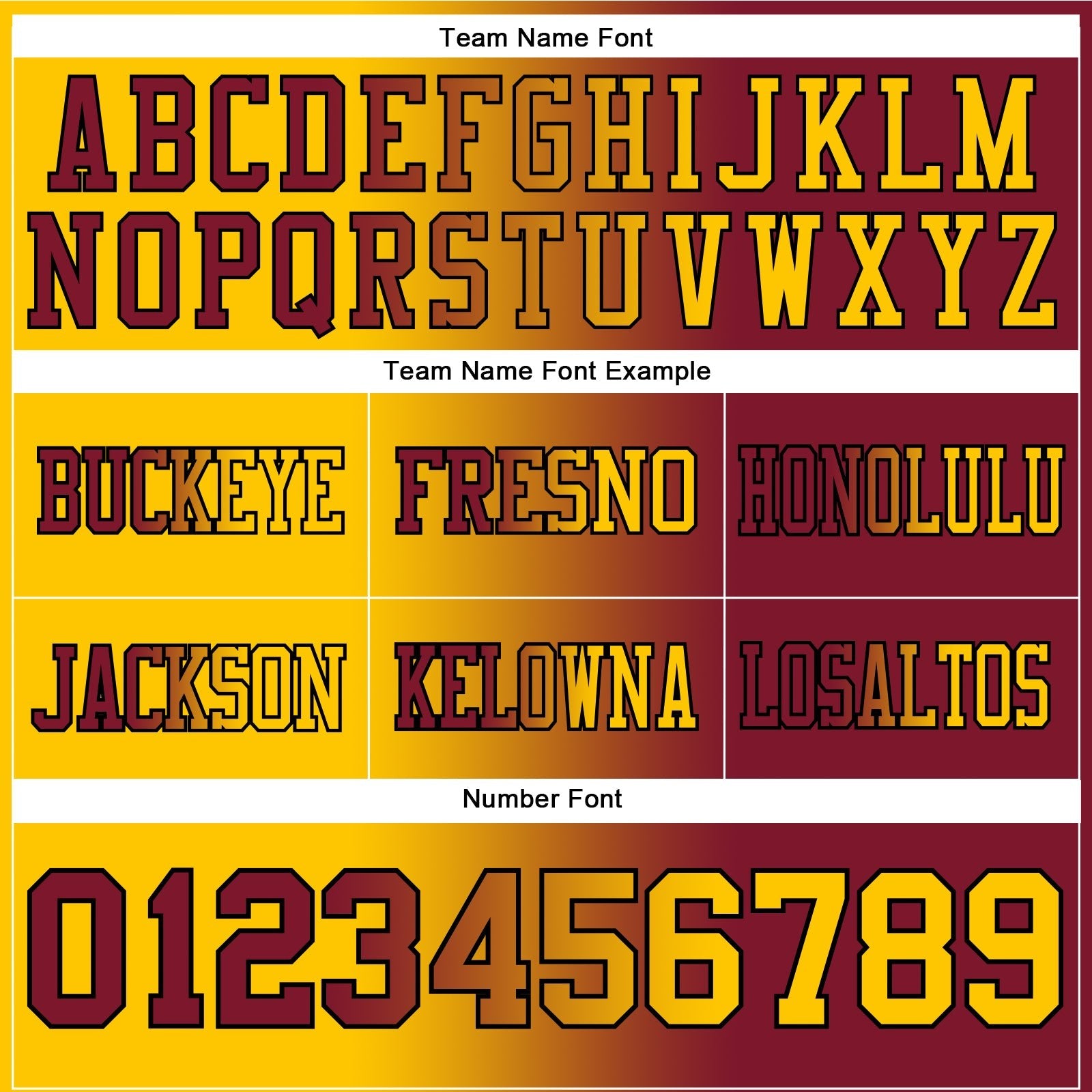 Custom Crimson Yellow-Black Authentic Gradient Fashion Football Jersey photo 3