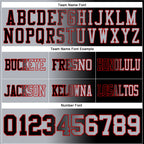 Custom Black Gray-Red Authentic Gradient Fashion Football Jersey photo 4