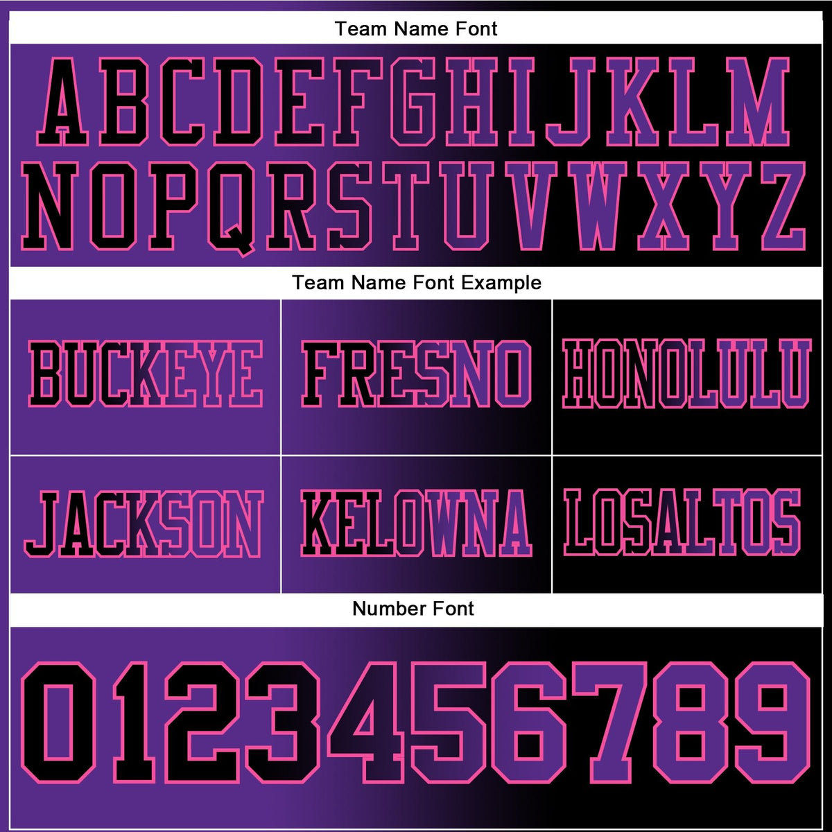 Custom Black Purple-Pink Authentic Gradient Fashion Football Jersey photo 2