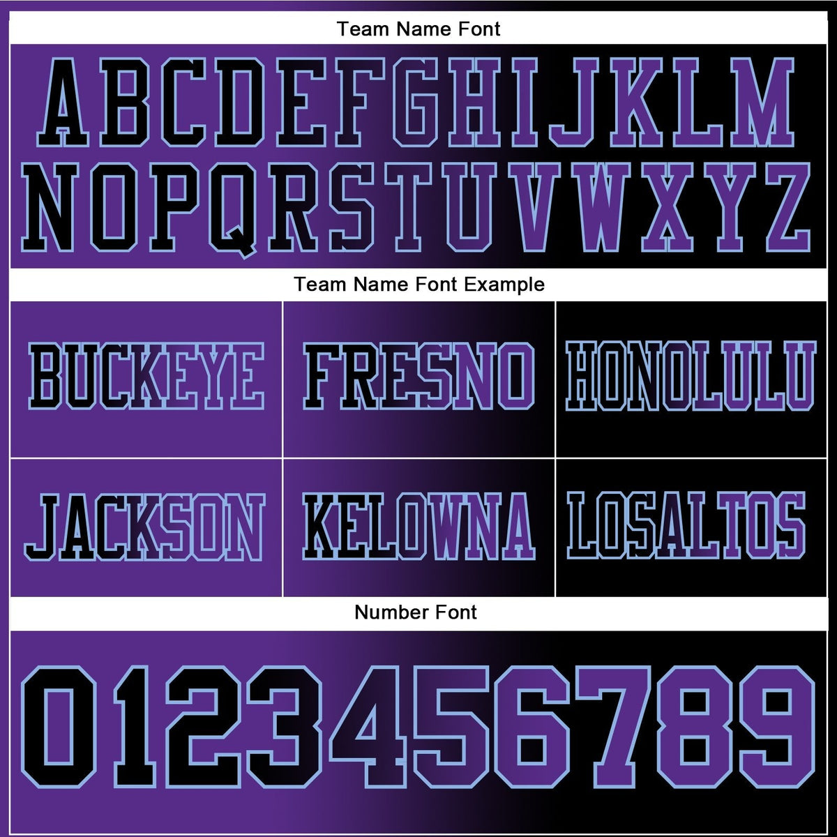 Custom Black Purple-Light Blue Authentic Gradient Fashion Football Jersey photo 2