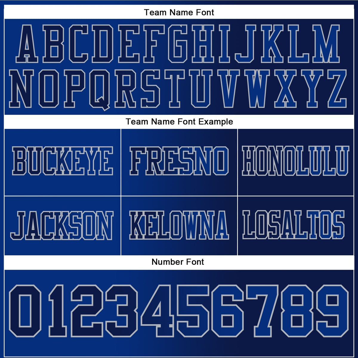 Custom Navy Royal-Gray Authentic Gradient Fashion Football Jersey photo 2