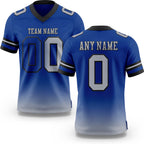 Custom Royal Gray-Black Authentic Gradient Fashion Football Jersey