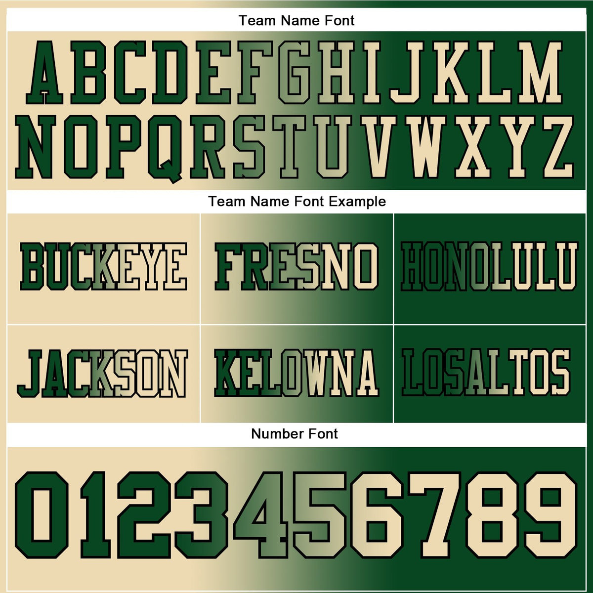 Custom Green Cream-Black Authentic Gradient Fashion Football Jersey photo 2