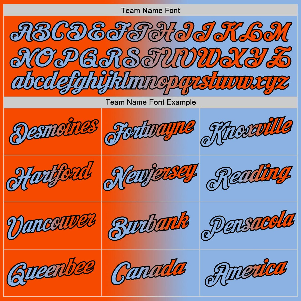 Custom Light Blue Orange-Black Gradient Fashion Performance T-Shirt photo 2