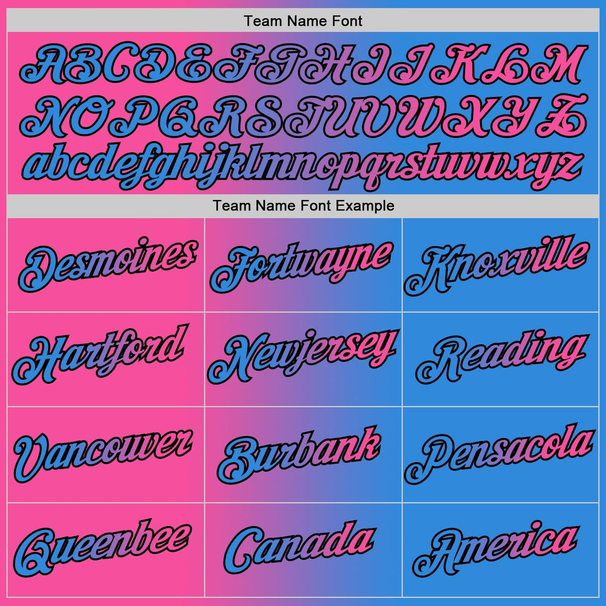 Custom Powder Blue Pink-Black Gradient Fashion Performance T-Shirt photo 3