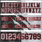 Custom Black Gray-Red Authentic Gradient Fashion Scratch Football Jersey photo 4