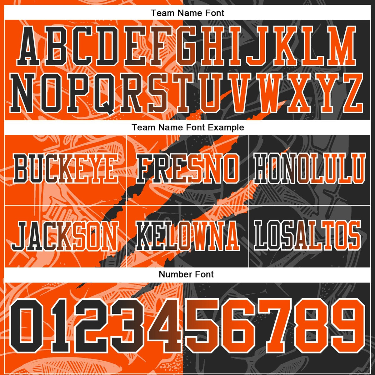 Custom Black Orange-White Authentic Gradient Fashion Scratch Football Jersey photo 4