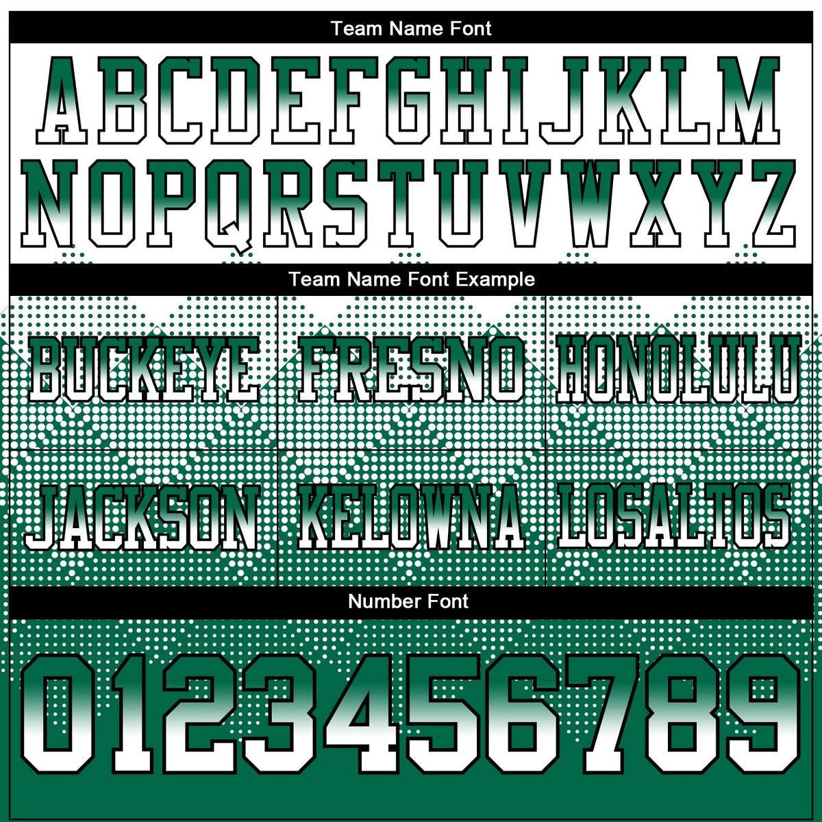 Custom White Kelly Green-Black Authentic Gradient Square Shape 7V7 Flag Football Jersey photo 3