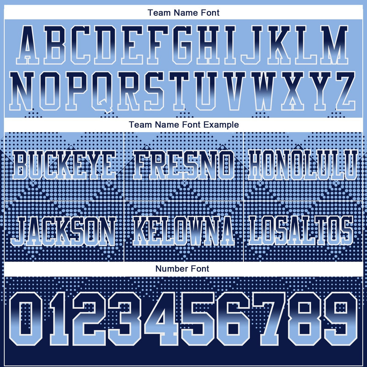 Custom Light Blue Navy-White Authentic Gradient Square Shape 7V7 Flag Football Jersey photo 3