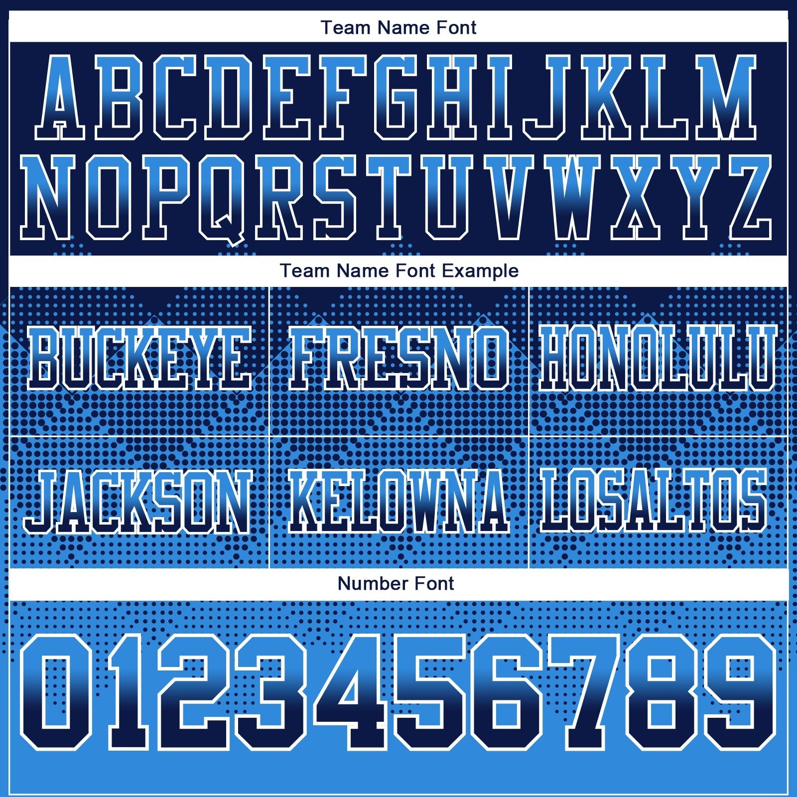 Custom Navy Powder Blue-White Authentic Gradient Square Shape 7V7 Flag Football Jersey photo 3
