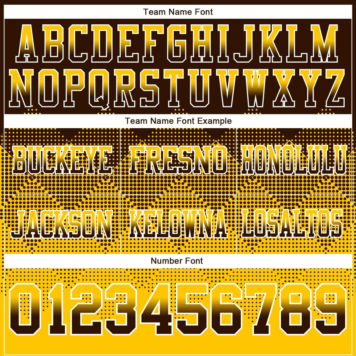 Custom Brown Yellow-White Authentic Gradient Square Shape 7V7 Flag Football Jersey photo 2
