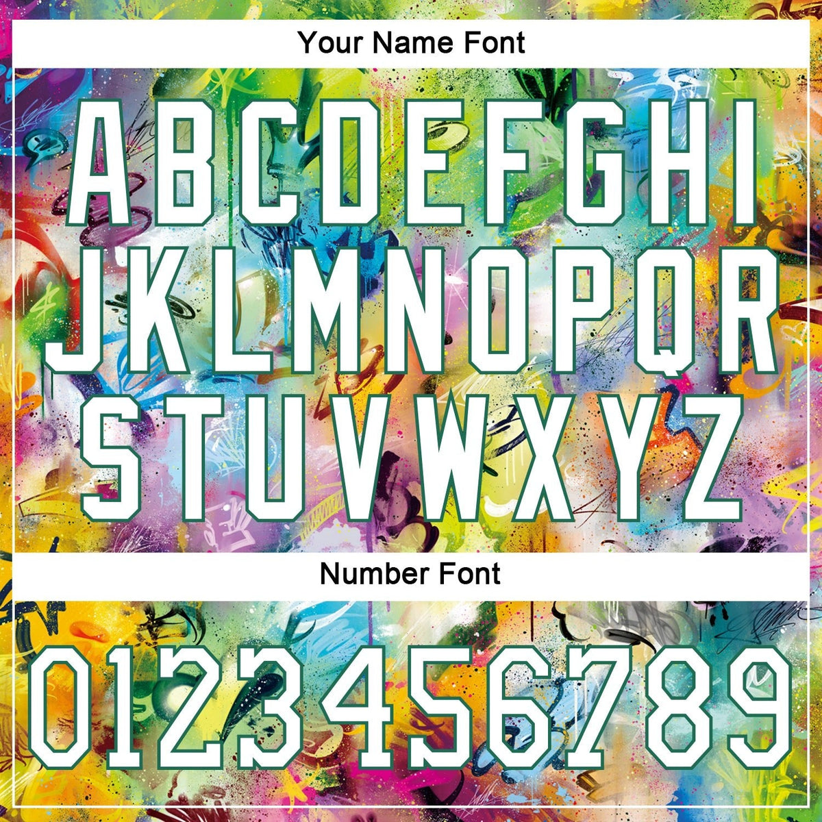 Custom Scratch Graffiti Pattern White-Kelly Green 3D Authentic Basketball Jersey photo 3