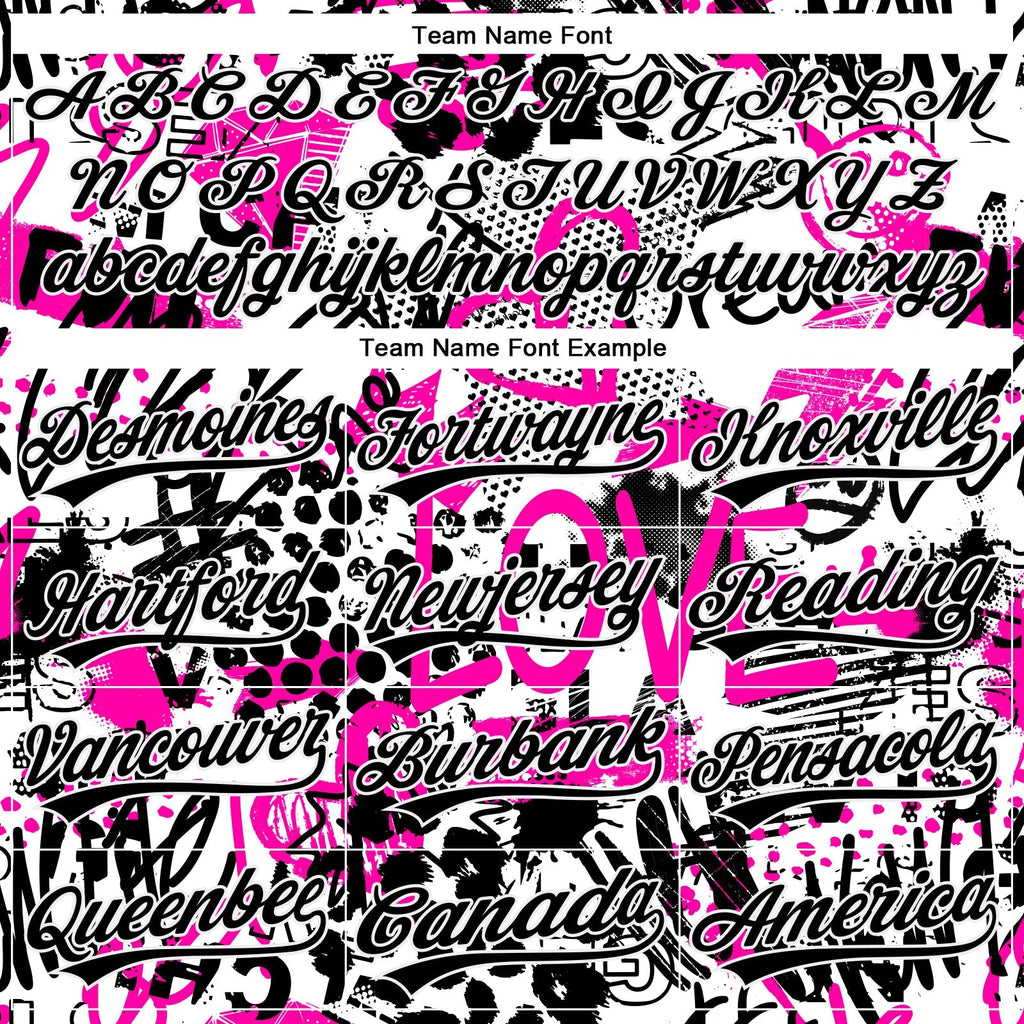 Custom Stitched Graffiti Pattern White-Black 3D Sports Pullover Sweatshirt Hoodie photo 3