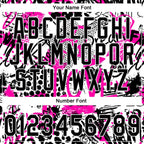 Custom Stitched Graffiti Pattern White-Black 3D Sports Pullover Sweatshirt Hoodie photo 4