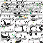 Custom Stitched Graffiti Pattern White-Black 3D Panda Sports Pullover Sweatshirt Hoodie photo 4