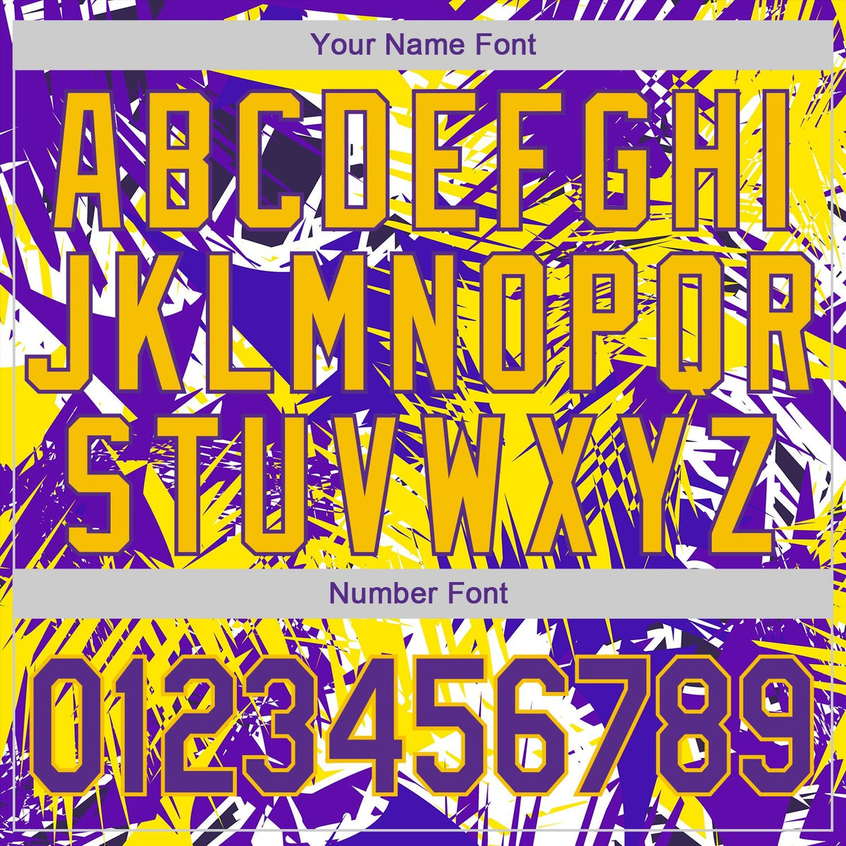 Custom Stitched Graffiti Pattern Purple-Gold 3D Sports Pullover Sweatshirt Hoodie photo 5