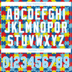 Custom Autism Supporter Awareness Puzzle Pieces Light Blue-White 3D Performance T-Shirt photo 4