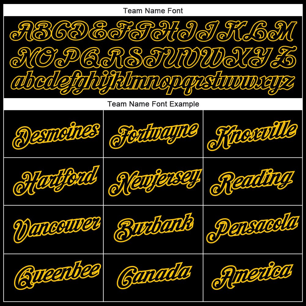 Custom Graffiti Pattern Black-Gold 3D Performance T-Shirt photo 2