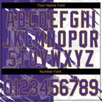 Custom Stitched Graffiti Pattern Purple-Old Gold 3D Sports Pullover Sweatshirt Hoodie photo 3