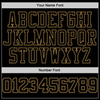 Custom Stitched Graffiti Pattern Black-Old Gold 3D Sports Pullover Sweatshirt Hoodie photo 3