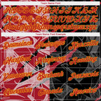 Custom Graffiti Pattern Red-Gold 3D Performance T-Shirt photo 2