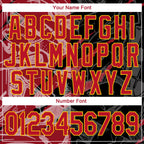 Custom Graffiti Pattern Red-Gold 3D Performance T-Shirt photo 3