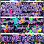 Custom Graffiti Pattern Purple-White 3D Splashes Authentic Basketball Shorts photo 2