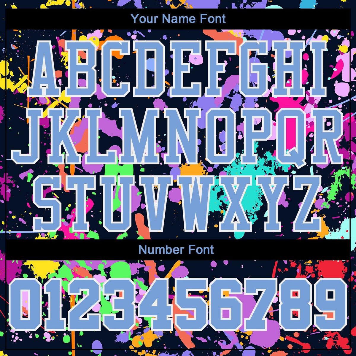 Custom Graffiti Pattern Light Blue-White Round Neck Sublimation Basketball Uniform Jersey photo 3