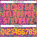 Custom Graffiti Pattern Gold-Pink 3D Colorful Leopard Performance T-Shirt photo 4