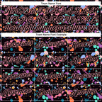 Custom Graffiti Pattern Black-Medium Pink 3D Expressive Splatter Performance T-Shirt photo 3