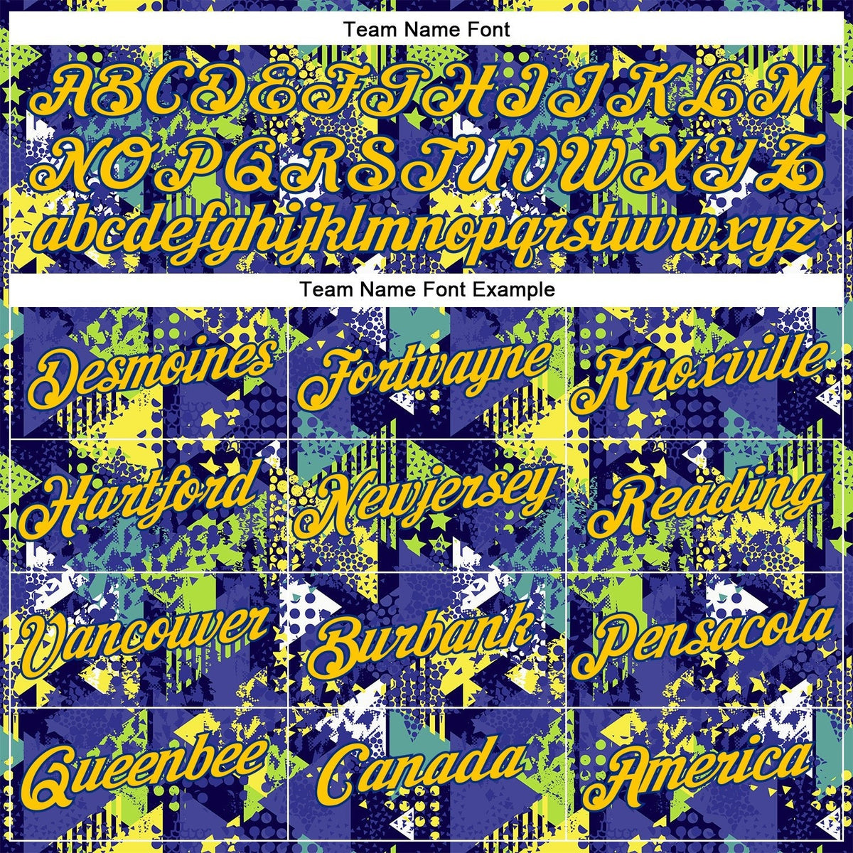 Custom Graffiti Pattern Royal-Gold 3D Creative Geometric Figures Triangle And Dots Performance T-Shirt photo 2