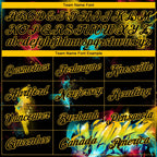 Custom Stitched Graffiti Pattern Black-Gold 3D Sports Pullover Sweatshirt Hoodie photo 3