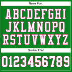 Custom Grass Green White-Pink Mesh Authentic Football Jersey photo 3