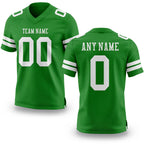 Custom Grass Green White Authentic Football Jersey