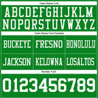 Custom Grass Green White Authentic Football Jersey photo 4