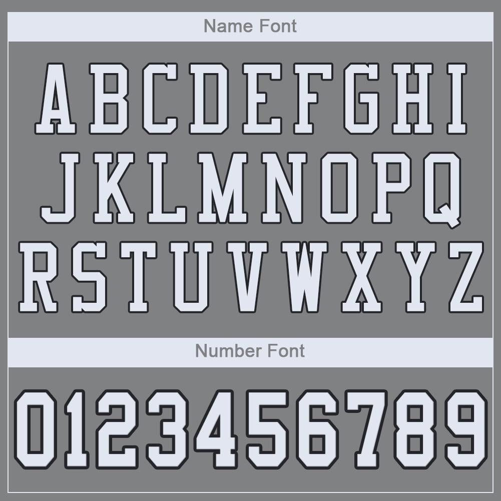 Custom Gray White-Black Mesh Authentic Football Jersey photo 3