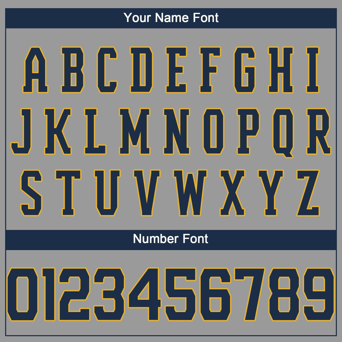 Custom Gray Navy-Gold Performance T-Shirt photo 2