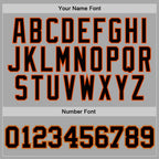 Custom Stitched Gray Black-Orange Sports Pullover Sweatshirt Hoodie photo 4