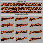 Custom Stitched Gray Black-Orange Sports Pullover Sweatshirt Hoodie photo 5