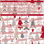 Custom Stitched Gray White-Red Christmas 3D Sports Pullover Sweatshirt Hoodie photo 4