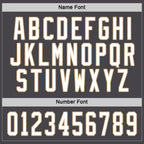 Custom Steel Gray White-Old Gold Hockey Jersey photo 2