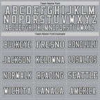 Custom Gray Black-White Mesh Authentic Football Jersey photo 2