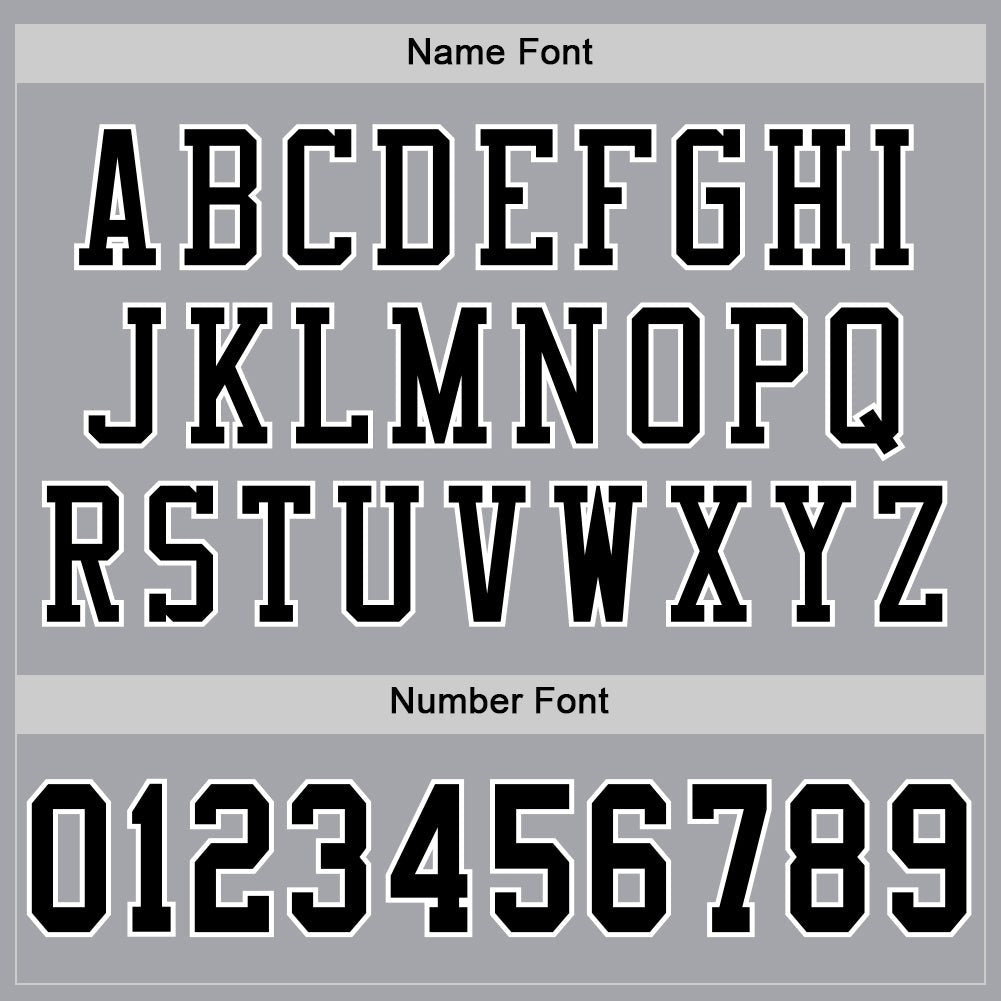 Custom Gray Black-White Mesh Authentic Football Jersey photo 3