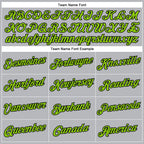 Custom Gray Neon Green-Black Performance T-Shirt photo 2