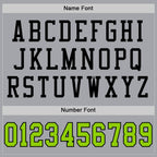Custom Gray Neon Green-Black Mesh Authentic Football Jersey photo 3