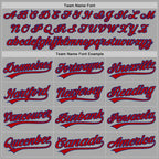 Custom Stitched Gray Red-Royal Baseball Pullover Sweatshirt Hoodie photo 2